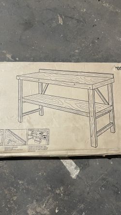 72” Solid Wood Workbench Heavy Duty Table New in Box
