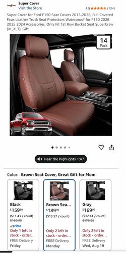 FUNDAS DE ASIENTOS SUPER COVER PARA FORD F-150