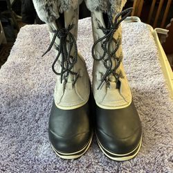 KHOMBU Women Winter Boots Size 7