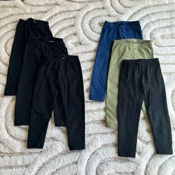Girls 6 Pairs of Old Navy Full Length Leggings | Size 3T