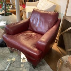 Red Leather Chairs 