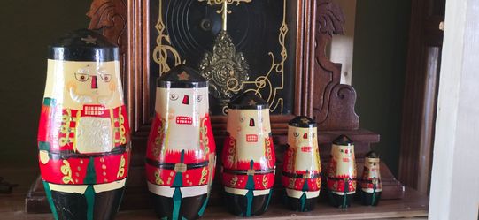 Nutcracker Russian Matroyshka Nutcracker Nesting Dolls