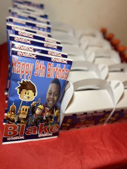 roblox party favors chips gatorade treat boxes 12 each for Sale in
