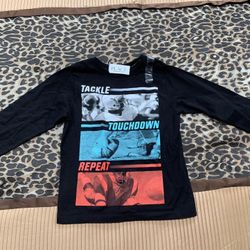 NEW Toddler Football Long Sleeve Shirt 4