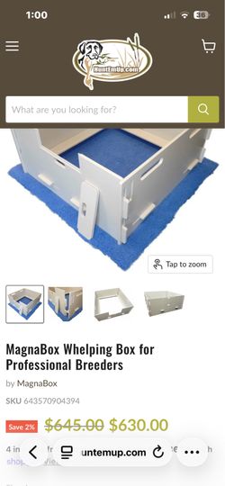 Dog whelping box