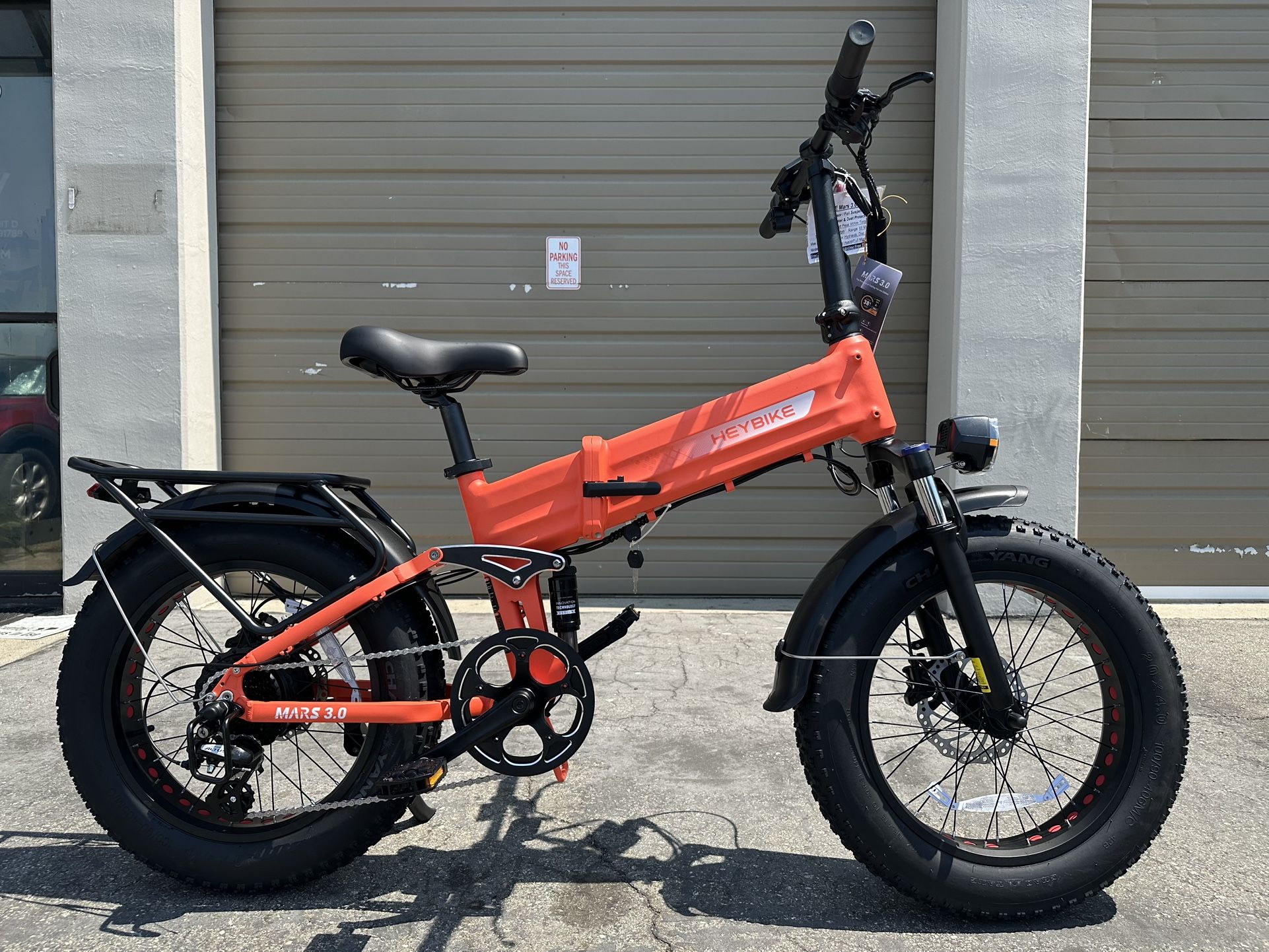 HEYBIKE Mars 3.0 Full Suspension Torque Sensor Folding Electric Bike In Orange 
