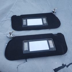 Mustang Foxbody Black Sunvisors 90-93