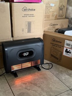 Electric Wall Heater, 1500W Infrared Space Heater with Remote and ALCI Plug, Adjustable Thermostat, 12H Timer, 3 Modes, Child Lock, Floor or Wall Moun