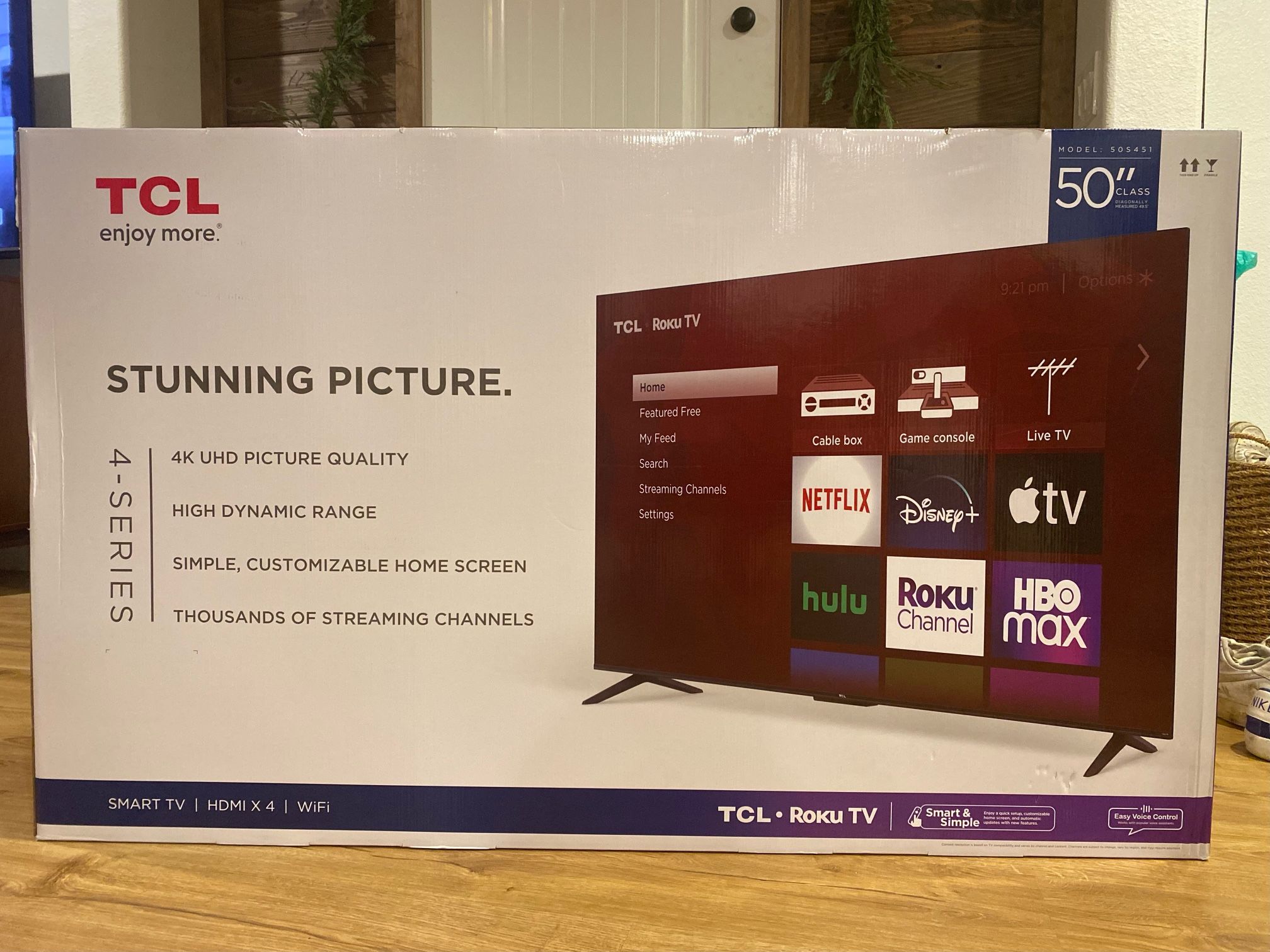 TCL 50" Smart Roku TV 