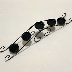 Wrought Iron 5 Votive Candle Holder Centerpiece Table Decor