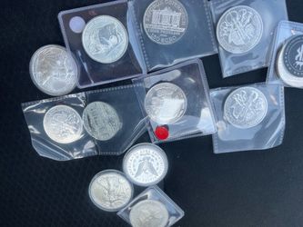Mixed Lot of 1 oz Silver Bullion Coins $2 less then the spot price
