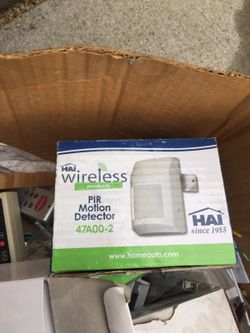 Motion detectors.
