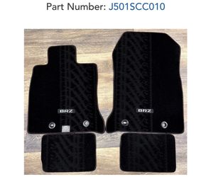 Brand New  Carpeted Floor Mats Subaru BRZ --Black w/  BRZ Logo--for Gen2 (in Des Moines)