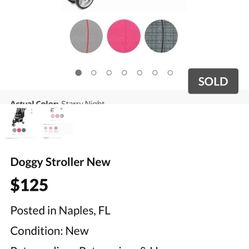 Doggy Stroller New 