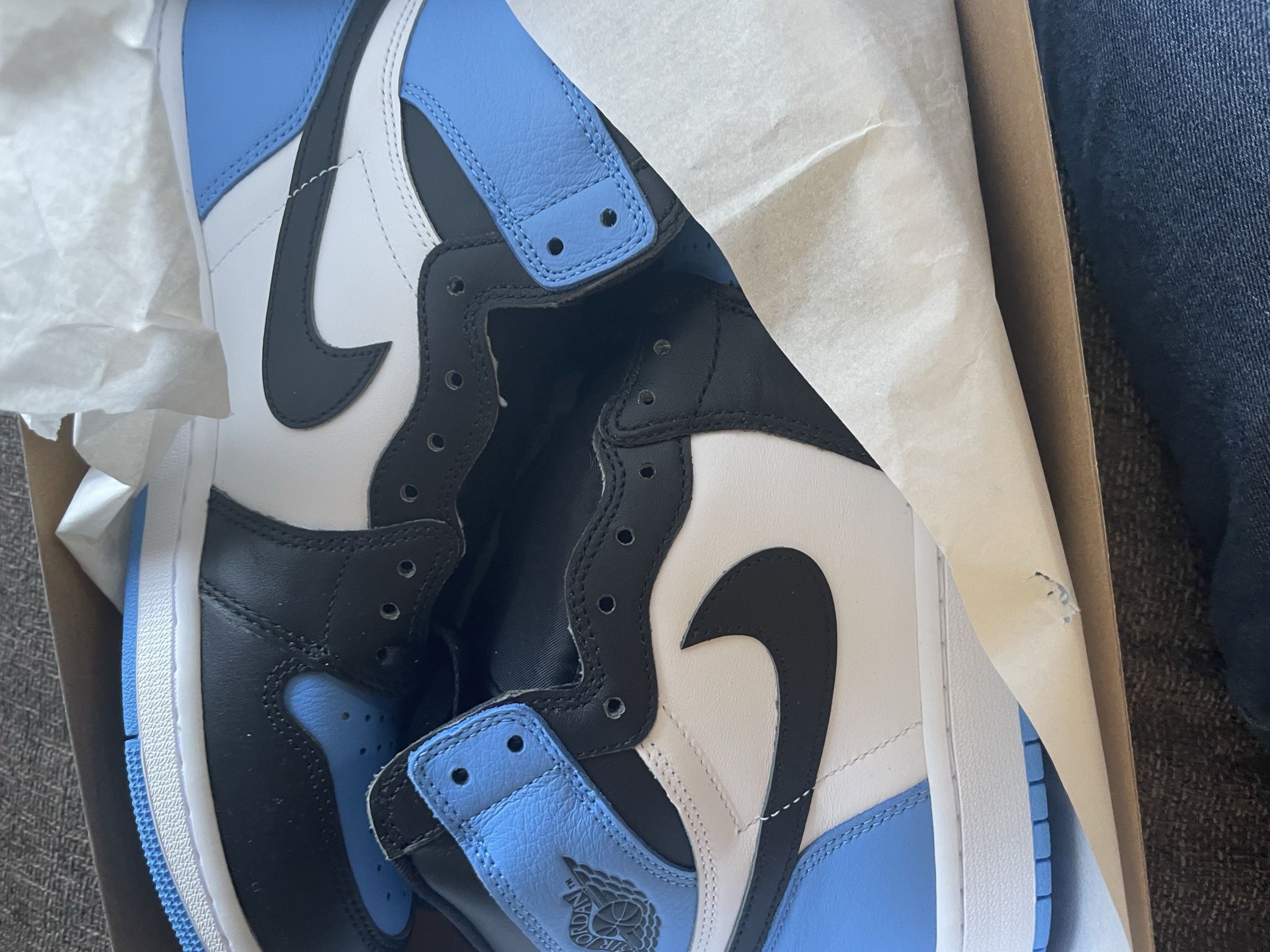 Unc Toe Jordan 1 Size 10.5