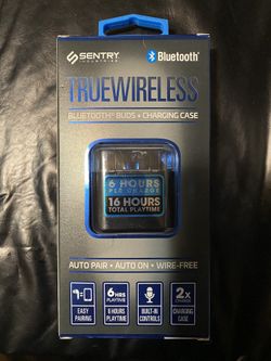 Sentry Truewireless Bluetooth Buds and Charging Case
