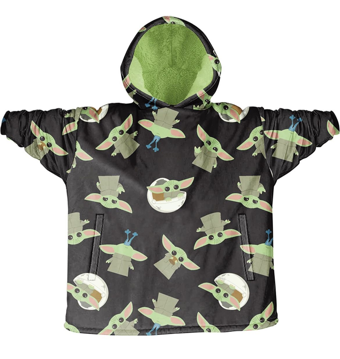 Baby Yoda Kids Hooded Blanket