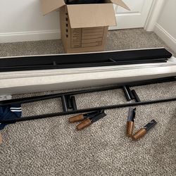 Bed frame with headboard