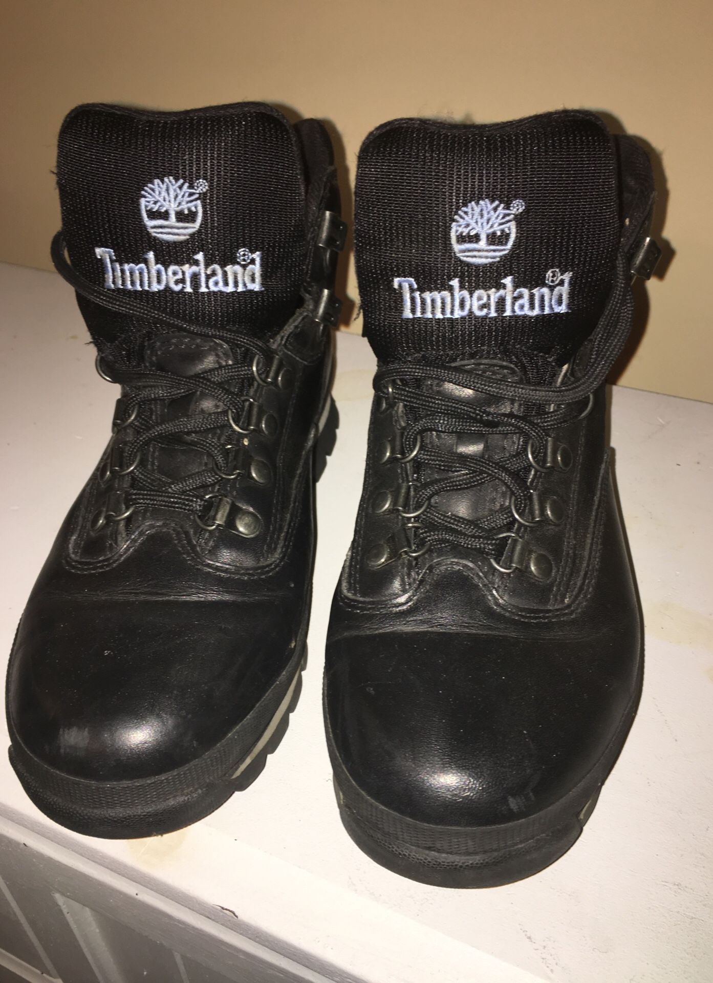 Pair of Timberland boots black