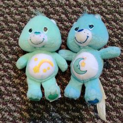 PAIR OF RETRO CARE BEARS