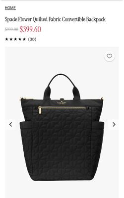 Kate Spade Spade Flower Quilted Convertible Backpack – Brand New