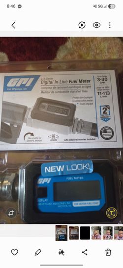 Digital Inline Fuel Meter