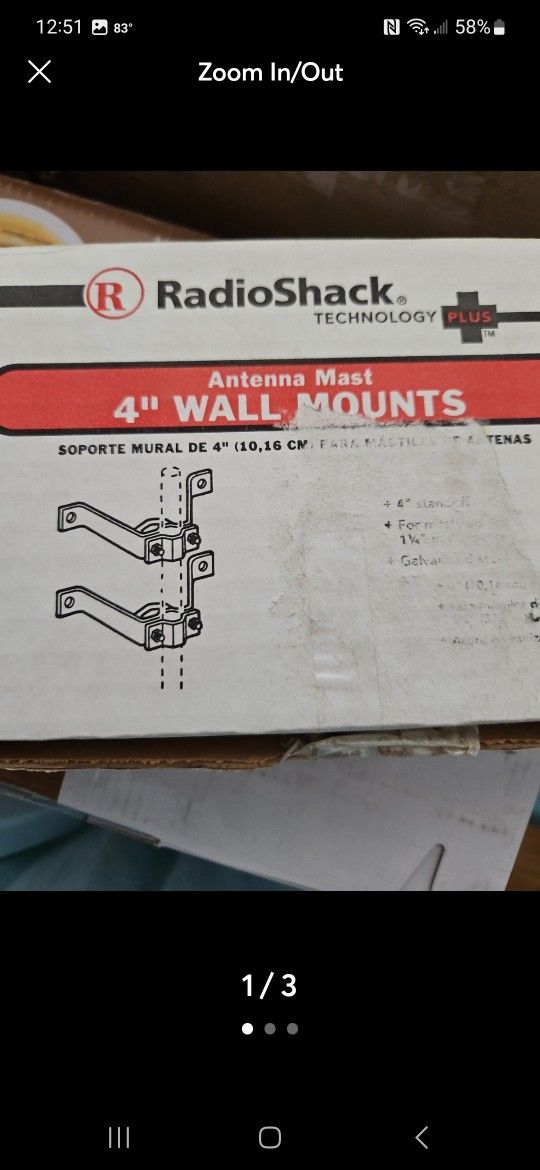 Radio Shack Wall Mount