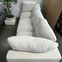 ROUNDHILL  SOFA CREAM-3 PIECES,100” L x 34” W