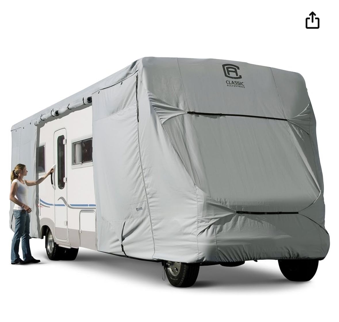 Class C RV Cover, Fits 29' - 32' RVs, Air Vents, Water-Repellant Top Panel