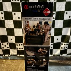 Monbebe Willow Rocking Play Yard with Full Size Bassinet