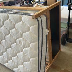 Xtra Long Twin Bed With IKEA Wooden Frame 