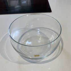 Large Glass Crystal Bowl 