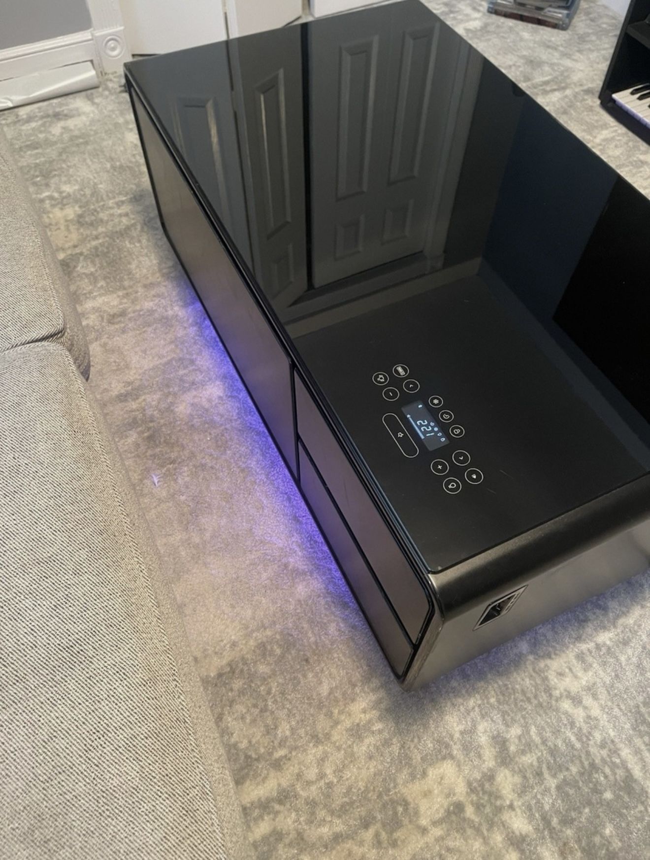 SOBRO Smart Coffee Table ( Built In Mini Fridge Drawer)
