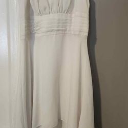 Girls Dress White Size 7/8 Excellent Condition 