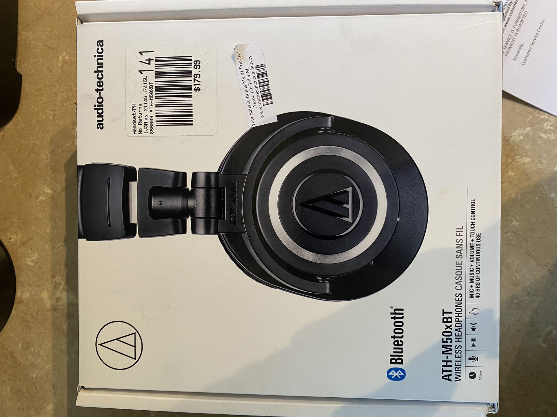 Audio - Technica Wireless Headphones 