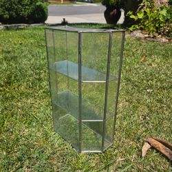 Vintage Glass and Brass Display Case