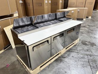 NSF🍕 Polarman Pizza Prep Table 94 3/16" Commercial NEW