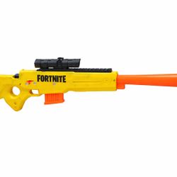NERF Fortnite BASR-L Bolt Action Sniper Rifle Blaster w/ Scope Yellow
