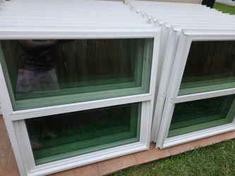 Vinyl windows ventanas 3x6 3x5 3x4 3x3 2x3