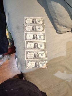 Billetes De Un Dolar Sello Azul $48 Dlrs For All Bills