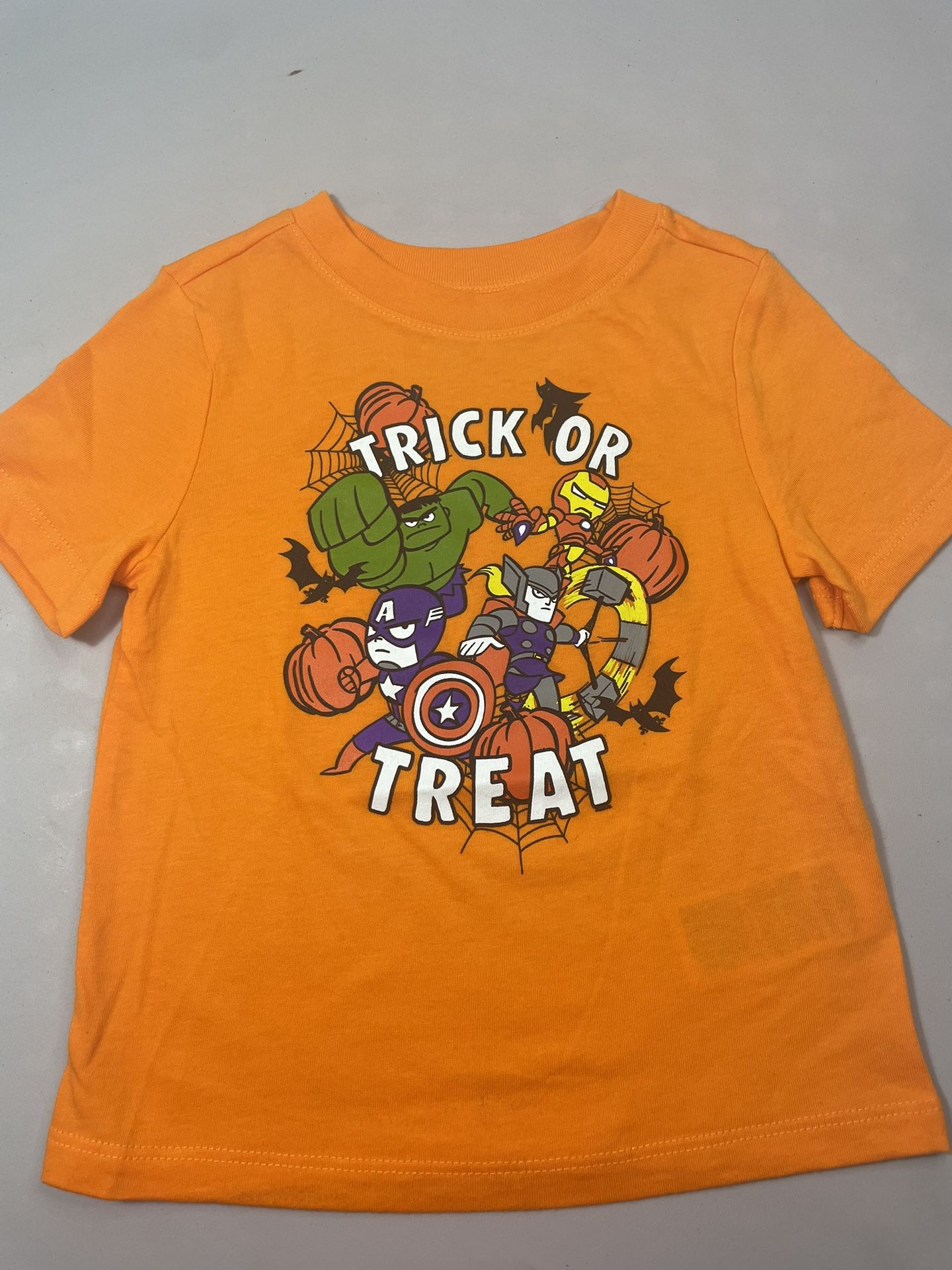 Old Navy Trick or Treat Halloween T-Shirt 18 - 24 Months Hulk Marvel Pumpkins
