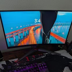 AOC G2  C24G2 Full HD Gaming Monitor - Cracked Screen