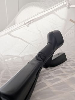 Black platform women's boots