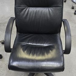 Office Chair With Real Leather 