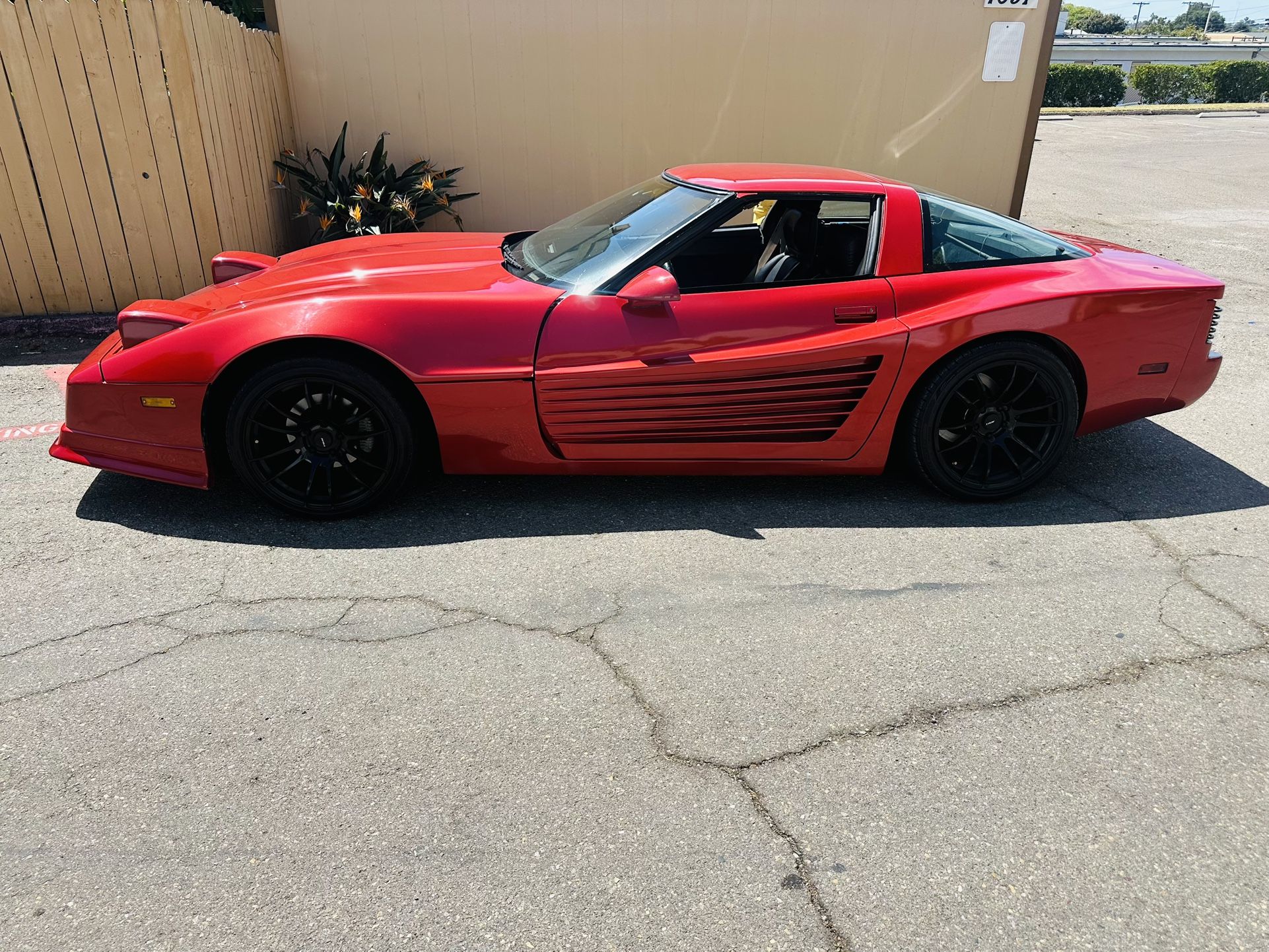 1984 Corvette C4 Testarossa Body Kit Clean Title Cars Chevy V8 Red