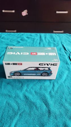 The Mini GT Kaido House Honda Civic EF Kaido Works V1 A12 is a 1:64 scale diecast