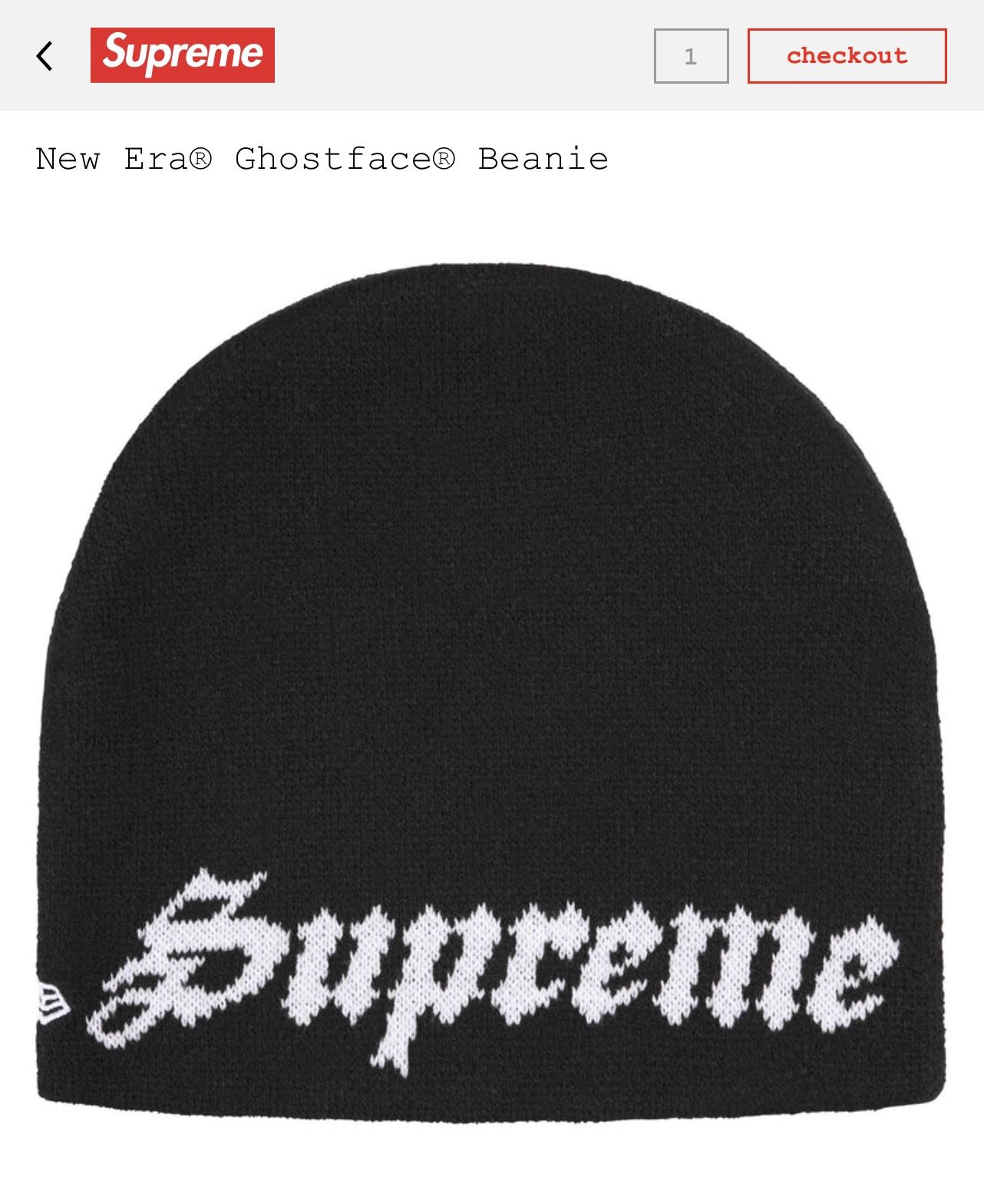 supreme new era ghostface beanies 👻 SUPREME ERA GHOST-FACE BEANIE