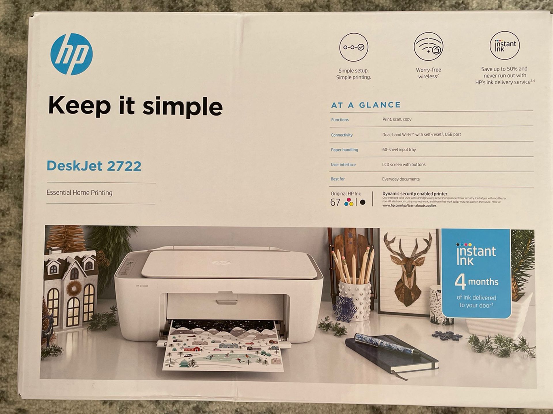 HP Deskjet 2722 Printer New