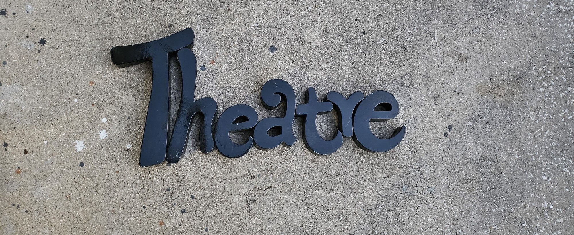 Theater Sign Metal