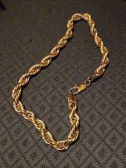 Gold Rope chain Necklace